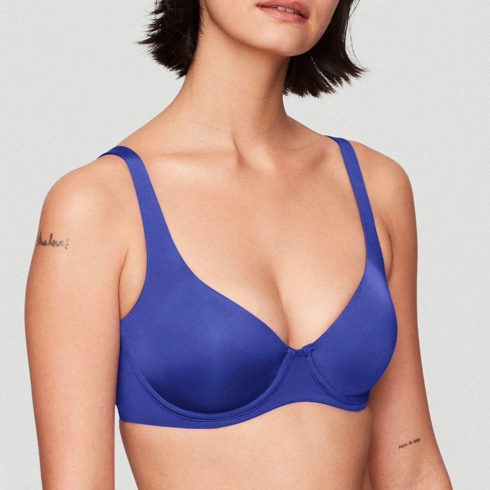 Cuup Ultramarine Set / Scoop Bra 34F / Thong 4/L / NWT